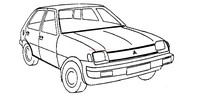 ABS wheel speed sensor Mitsubishi Colt