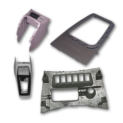 Center console trims and frames