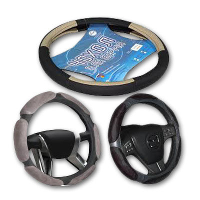 Covers and braids for the steering wheel