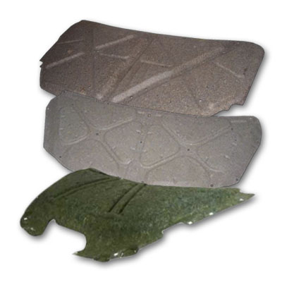 Hood sound insulation