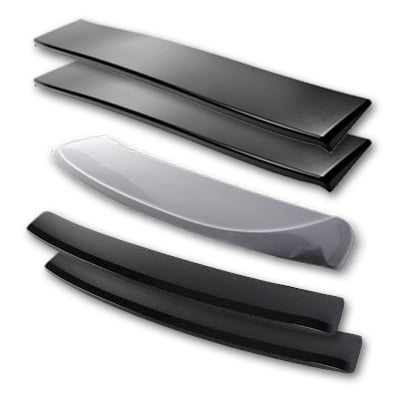 Spoilers and rear window blinds
