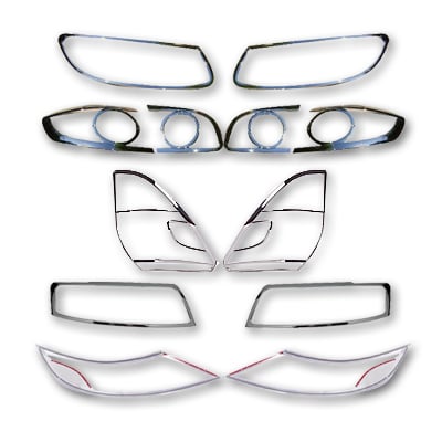 Chrome headlight covers