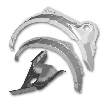 Fender reinforcements