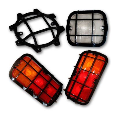 Rear light guards