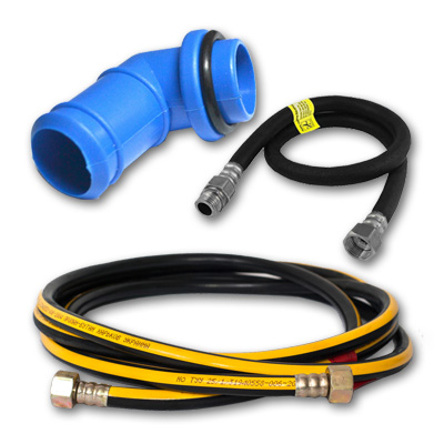 Tubes, hoses, pipes and fittings Gas