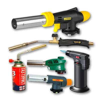 Gas soldering irons and torches