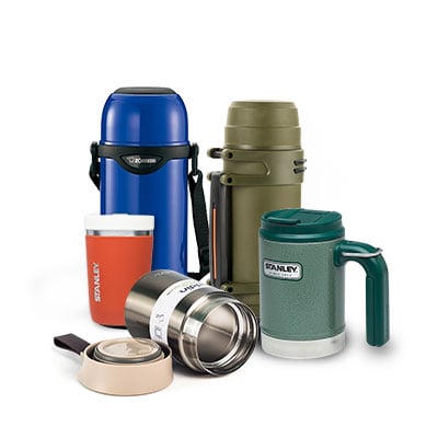 Thermoses, insulated cups