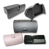 Glove boxes and parts thereof  