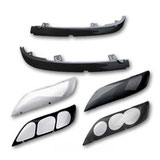 Frames and lining the main beam headlamps  for Peugeot 307 2004