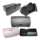 Glove boxes and components