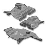 Rear floor panel