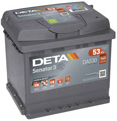Deta DA530 Battery Deta Senator 3 12V 53AH 540A(EN) R+ DA530