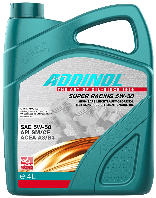 Addinol 4014766250322 Engine oil Addinol Super Racing 5W-50, 4L 4014766250322