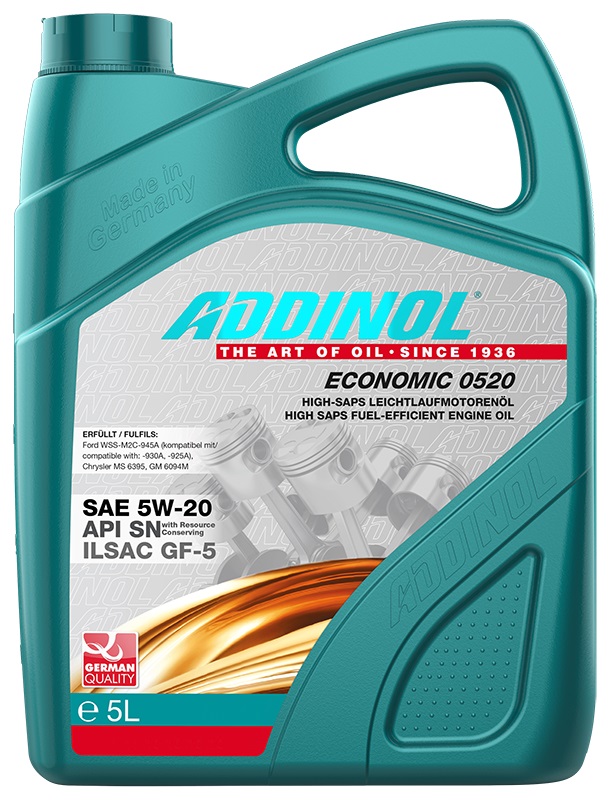Addinol 4014766241399 Engine oil Addinol Economic 0520 5W-20, 5L 4014766241399