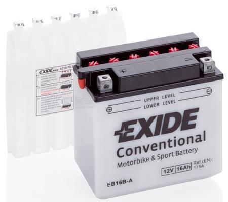 Exide EB16B-A Battery Exide 12V 16AH 175A(EN) L+ EB16BA