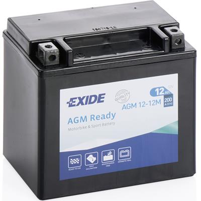 Exide AGM12-12M Battery Exide AGMReady 12V 12AH 200A(EN) L+ AGM1212M