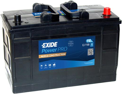 Exide EJ1100 Battery Exide Powerpro agri&construction 12V 110AH 900A(EN) R+ EJ1100
