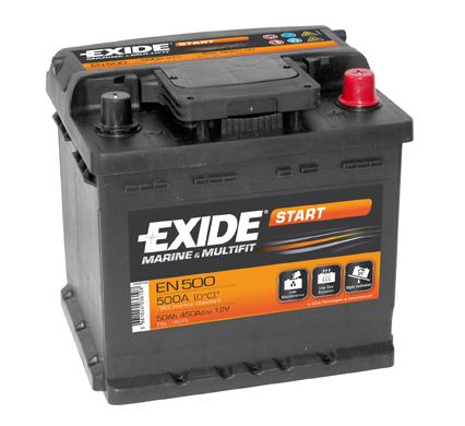Exide EN500 Battery Exide Start 12V 50AH 450A(EN) R+ EN500
