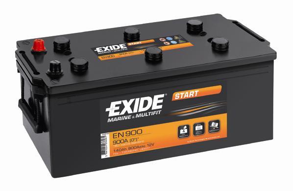 Exide EN900 Battery Exide 12V 140AH 800A(EN) L+ EN900