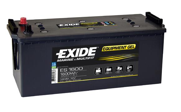 Exide ES1600 Battery Exide Equipment GEL 12V 140AH 900A(EN) L+ ES1600