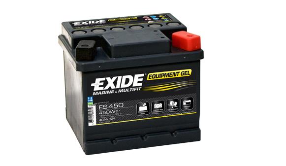 Exide ES450 Battery Exide Equipment GEL 12V 40AH 280A(EN) R+ ES450
