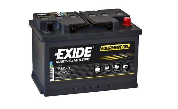 Exide ES650 Battery Exide Equipment GEL 12V 56AH 410A(EN) R+ ES650