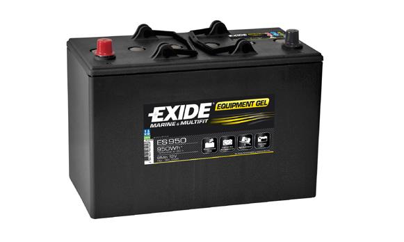 Exide ES950 Battery Exide Equipment GEL 12V 85AH 450A(EN) L+ ES950