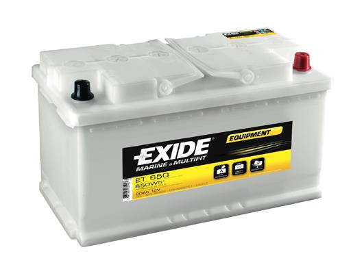 Exide ET650 Battery Exide 12V 90AH 800A(EN) R+ ET650