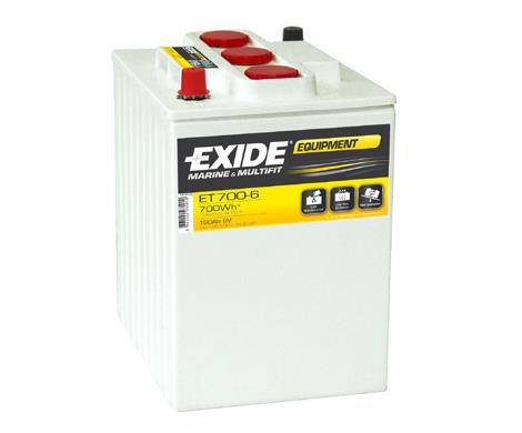Exide ET700-6 Battery Exide 6V 195AH 900A(EN) R+ ET7006