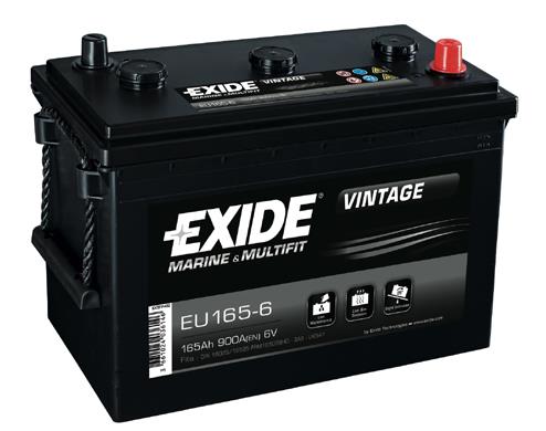 Exide EU165-6 Battery Exide 6V 165AH 900A(EN) R+ EU1656