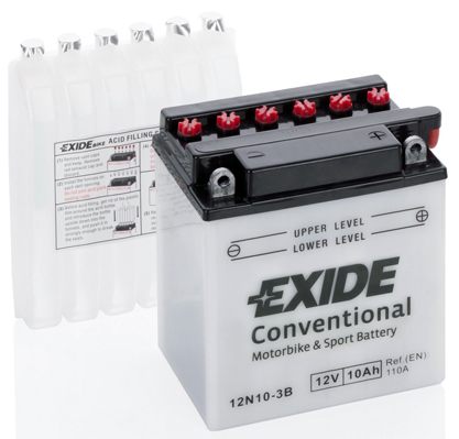 Exide 12N10-3B Battery Exide Conventional 12V 10AH 110A(EN) R+ 12N103B