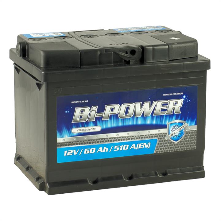 Bi-Power KLV060-00 Battery BI-POWER 12V 60AH 510A(EN) R+ KLV06000