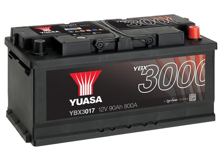Yuasa YBX3017 Battery Yuasa YBX3000 SMF 12V 90AH 800A(EN) R+ YBX3017