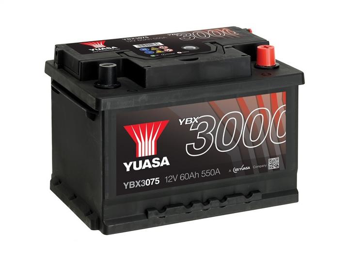 Yuasa YBX3075 Battery Yuasa YBX3000 SMF 12V 60AH 550A(EN) R+ YBX3075