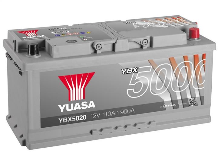 Yuasa YBX5020 Battery Yuasa YBX5000 Silver High Performance SMF 12V 110AH 900A(EN) R+ YBX5020