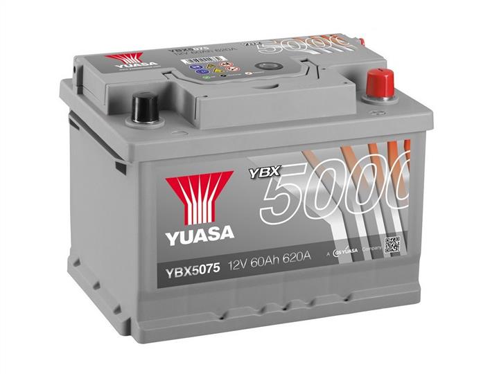 Yuasa YBX5075 Battery Yuasa YBX5000 Silver High Performance SMF 12V 60AH 620A(EN) R+ YBX5075