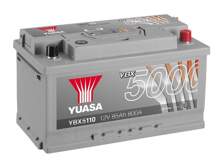 Yuasa YBX5110 Battery Yuasa YBX5000 Silver High Performance SMF 12V 85AH 800A(EN) R+ YBX5110