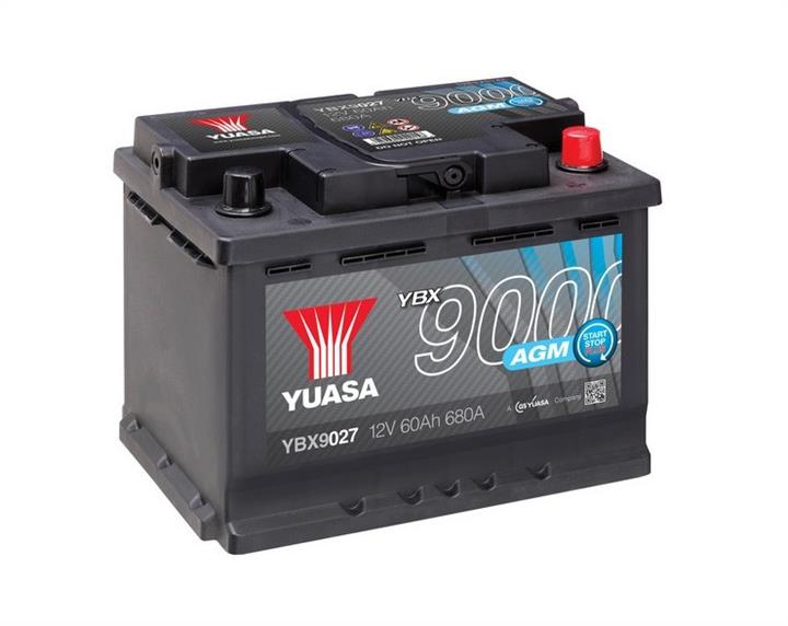 Yuasa YBX9027 Battery Yuasa YBX9000 AGM Start-Stop Plus 12V 60AH 680A(EN) R+ YBX9027