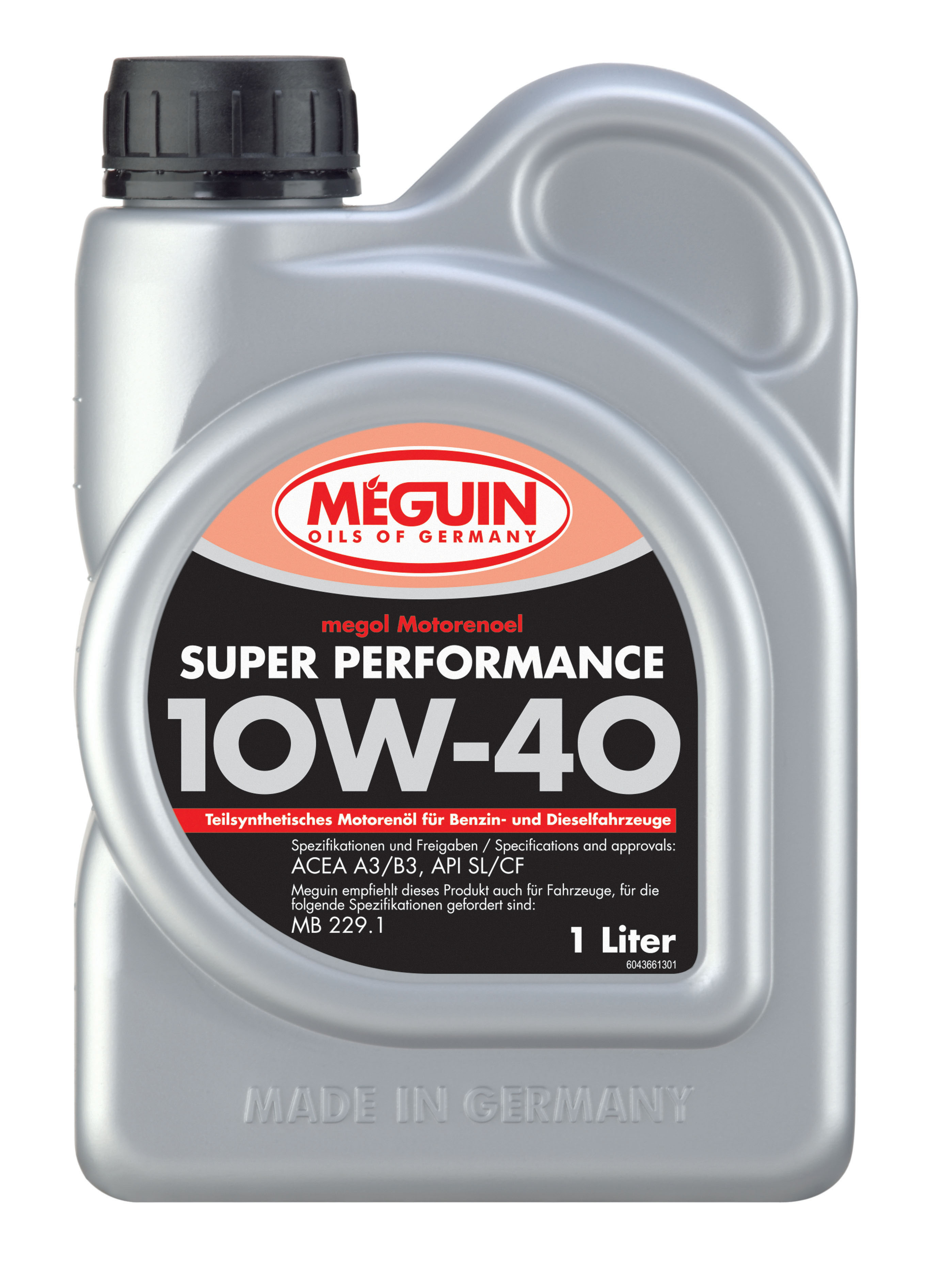 Meguin 4366 Engine oil Meguin Super Perfomance 10W-40, 1L 4366