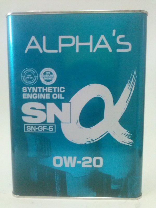 Alphas 709444 Engine oil Alphas SN GF-5 0W-20, 4L 709444