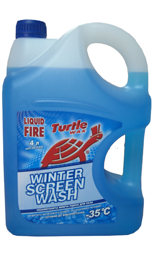 Turtle wax W4044 Winter windshield washer fluid, -35°C, Liquid flame, 4l W4044
