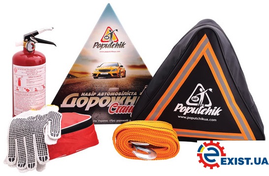 Poputchik 01-013-У Bag set motorist Poputchik Road Standard triangular bag, black 01013