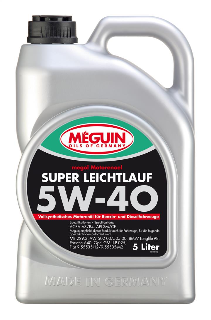 Meguin 4809 Engine oil Meguin Super Leichtlauf 5W-40, 5L 4809