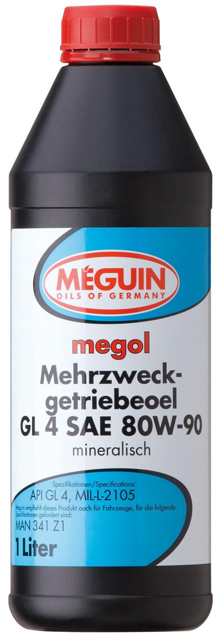 Meguin 4866 Transmission oil Meguin MEHRZWECKGETRIEBEOEL 80W-90, API GL-4, 1L 4866