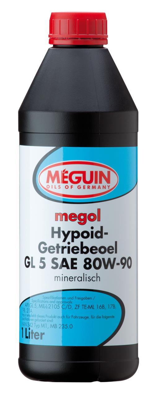 Meguin 4868 Transmission oil Meguin HYPOID-GETRIEBEOEL 80W-90, API GL-4/5, 1L 4868