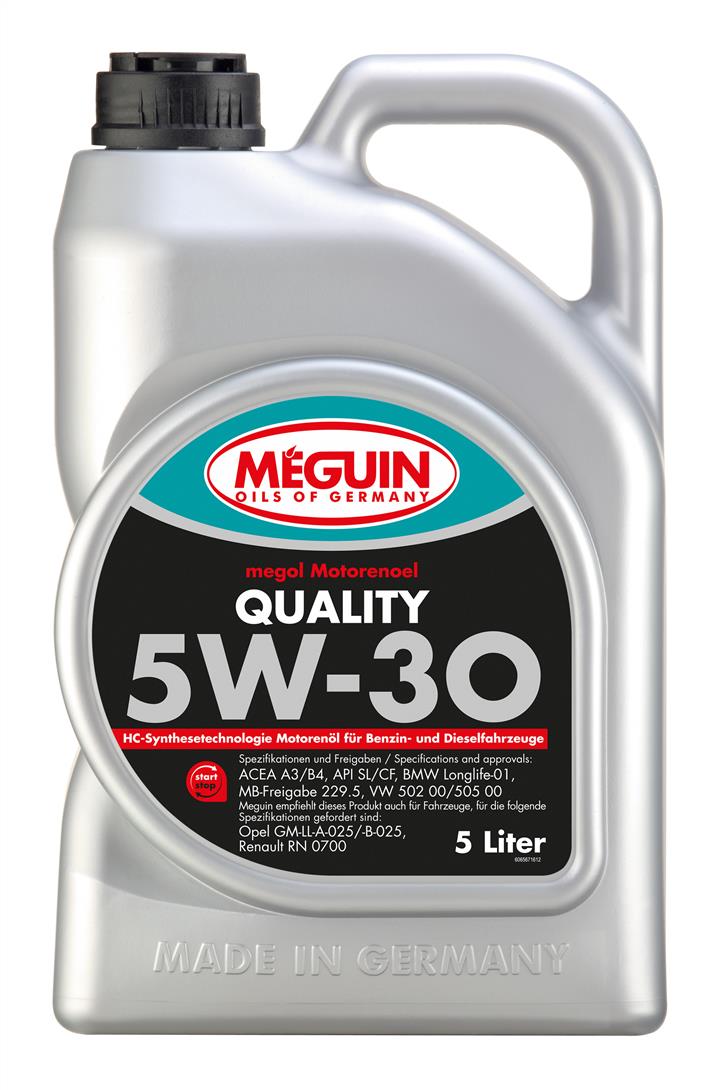 Meguin 6567 Engine oil Meguin Quality 5W-30, 5L 6567