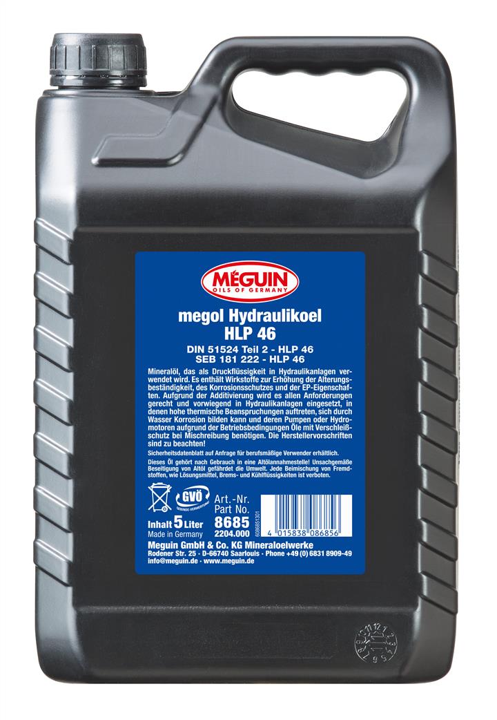 Meguin 8685 Hydraulic oil Meguin, 5l 8685