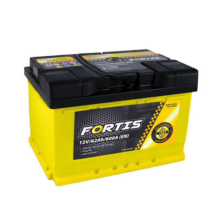 Fortis FRT62-00 Battery FORTIS 12V 62AH 600A(EN) R+ FRT6200