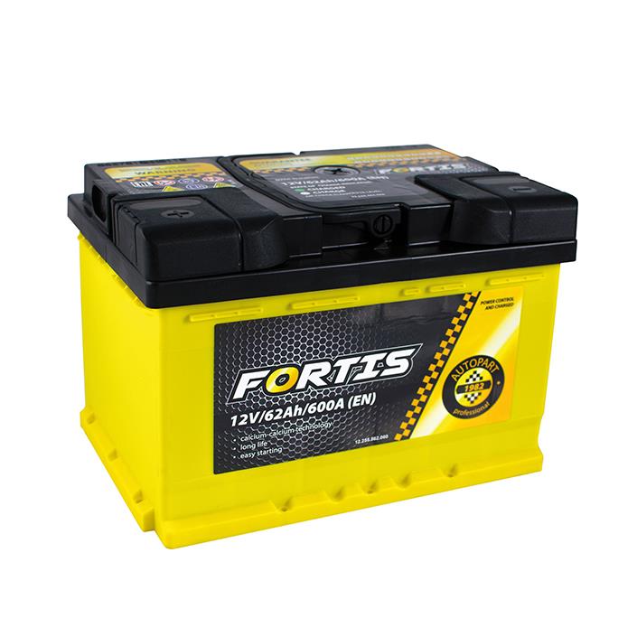 Fortis FRT62-01 Battery FORTIS 12V 62AH 600A(EN) L+ FRT6201