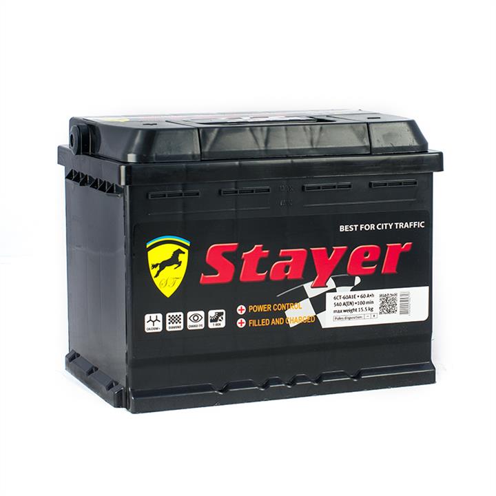 Stayer ISD-60-1B Battery Stayer Black 12V 60AH 540A(EN) L+ ISD601B